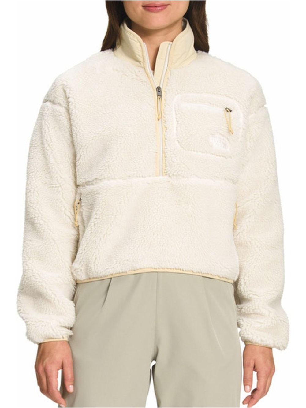 The North Face Women's Ivory Sherpa Half-Zip Pullover